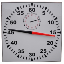Pace Clock including Minute Hand